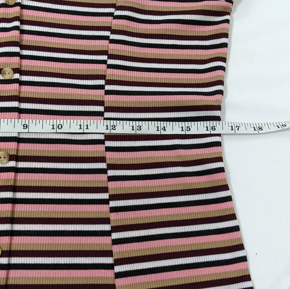 ASOS Ribbed Ruffle Hem Mini Dress - Picture 6 of 10